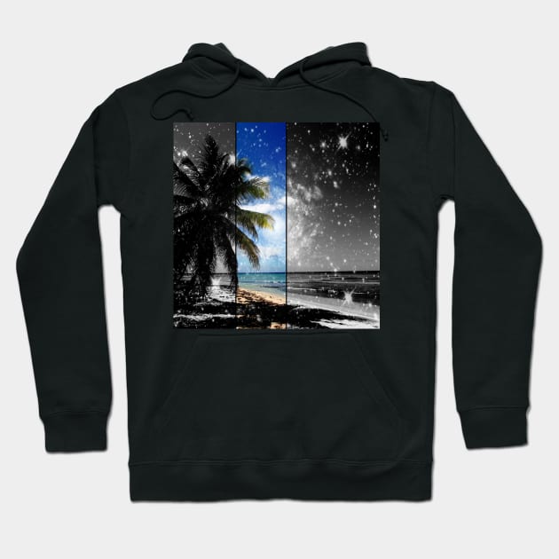 Caribbean Dreaming - digital artwork tribute to Isla Saona in the Dominican Republic Hoodie by Christine aka stine1